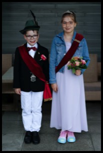 KindeKönigspaar Kian Schrubba und Charlotte Klein