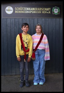 Kinderkönigspaar Mats Wienhold und Charlotte Klein