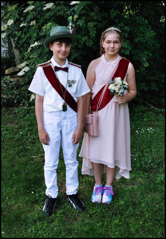 Kinderkönigspaar Mats Wienhold und Charlotte Klein